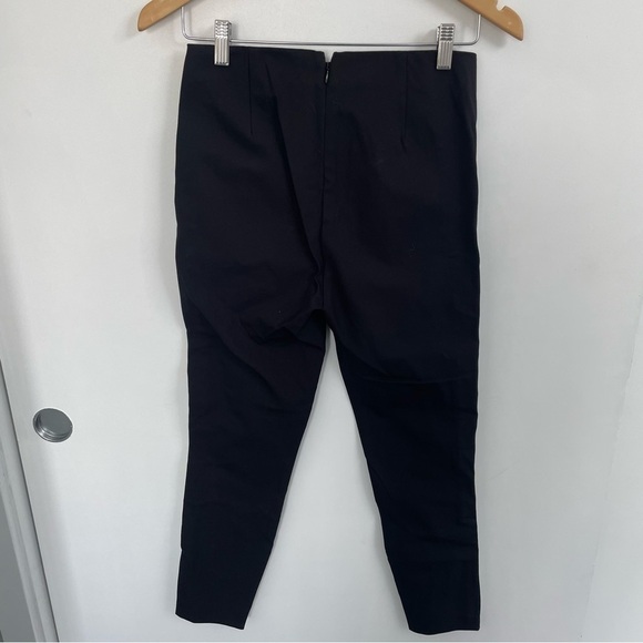 rag & bone Ankle Simone Pant in Black with Stripe Size 4 - Picture 5 of 6